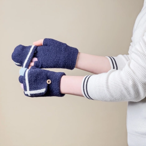 Winter-Handyhandschuhe für Damen/Kinder – Schwarz