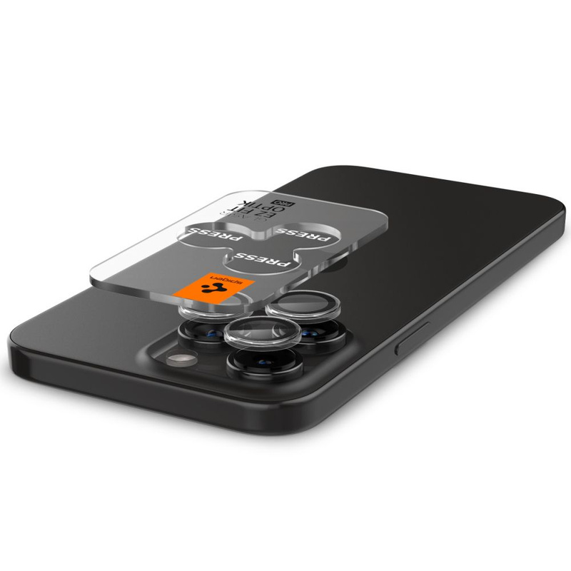 Spigen Glas.tR EZ Fit Optik Pro Camera Cover for iPhone 15 Pro / 15 Pro Max - 2 pcs.