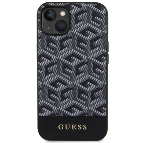 Guess GUHMP14SHGCFSEK iPhone 14 6.1&quot; schwarz/schwarz Hardcase GCube Stripes MagSafe