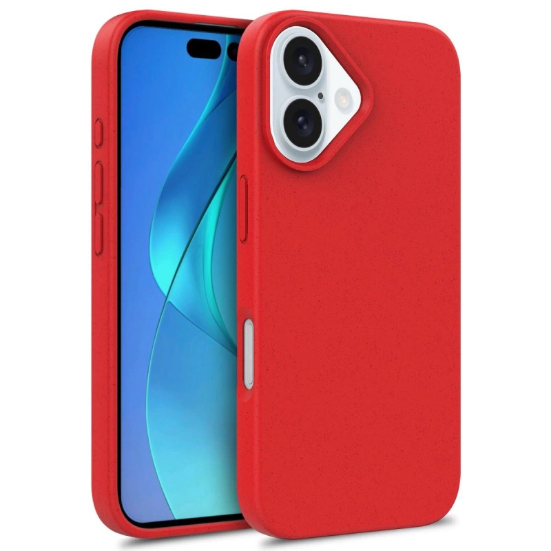 Multiple Color Wheat Case MagSafe für iPhone 16 – rot