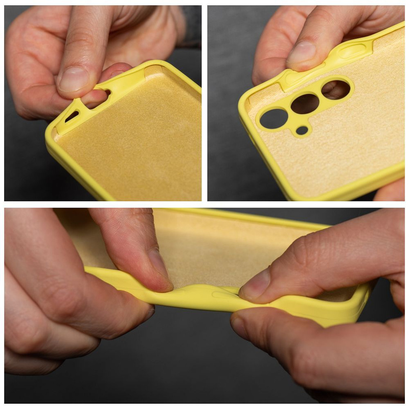 Futerał SILICONE 2mm do XIAOMI REDMI 13C żółty