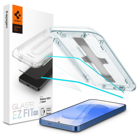 Spigen Glas.tR EZ Fit gehärtetes Glas für Samsung Galaxy S24+ - 2 Stk.