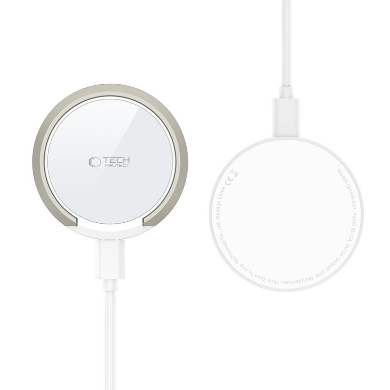 Ładowarka Indukcyjna 15W Magnetic MagSafe Tech-Protect QI15W-A33 biała