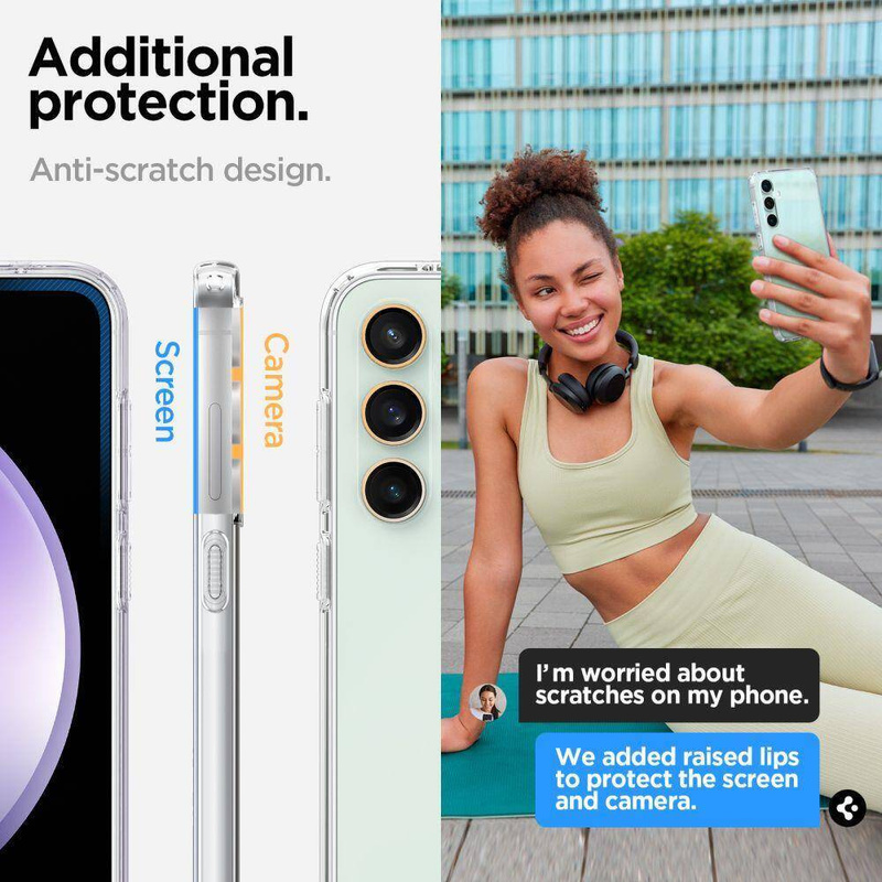 Spigen FLÜSSIGKRISTALL GALAXY S23 FE KRISTALLKLAR