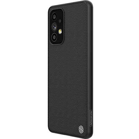 Nillkin Textured Case eine strapazierfähige, verstärkte Hülle mit Gelrahmen und Nylon auf der Rückseite des Samsung Galaxy A73 schwarz