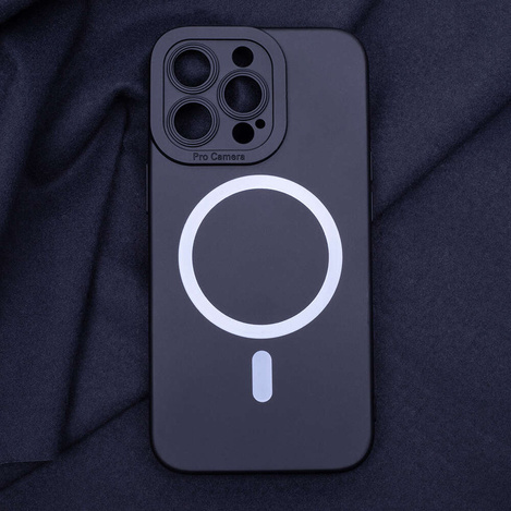 Nakładka Silicon Mag do iPhone 15 Plus 6,7" czarna