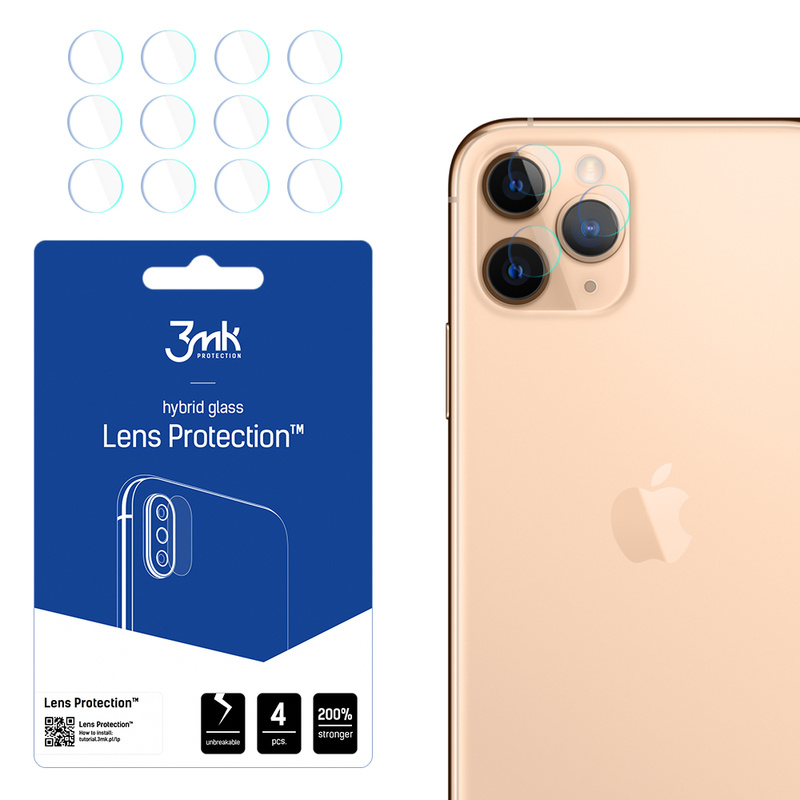 Szkło na aparat ochrona obiektywu 3MK szkło Flexible Glass Lens IPHONE 11 PRO