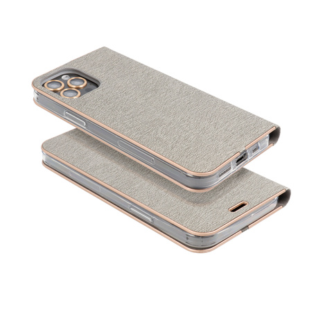 Kabura LUNA Book Gold do XIAOMI Redmi NOTE 13 PRO 5G srebrny