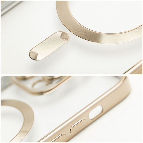 Futerał ELECTRO MAG COVER kompatybilny z MagSafe do IPHONE 17 Pro Max złoty