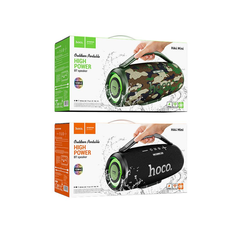 HOCO głośnik bluetooth HA4 Mini czarny