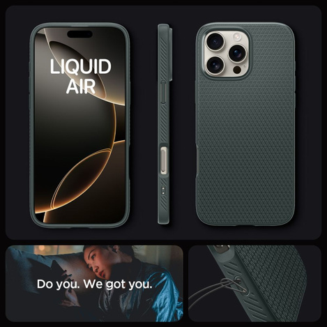 Spigen Liquid Air iPhone 16 Pro Max zielony/abyss green ACS07990