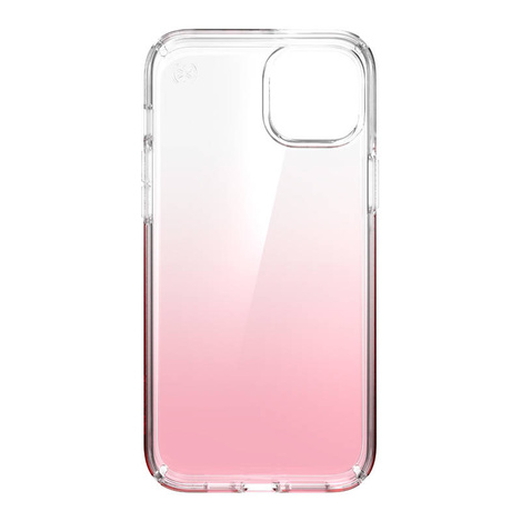 Speck Presidio Perfect-Clear + Ombre - Etui iPhone 14 Plus z powłoką MICROBAN (Clear / Vintage Rose Fade)
