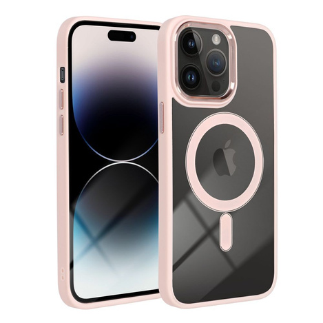 Futerał COLOR EDGE MAG COVER kompatybilny z MagSafe do IPHONE 16 Plus różowy
