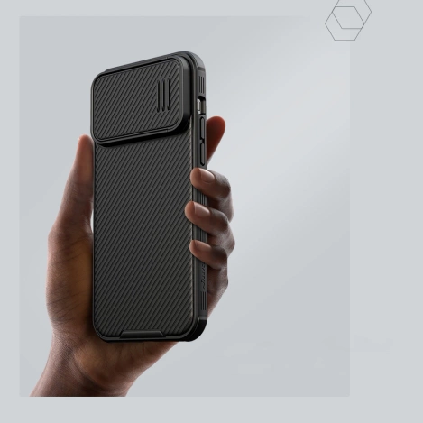 Nillkin CamShield S Case iPhone 14 Pro Max Armored Cover Camera Protector Black