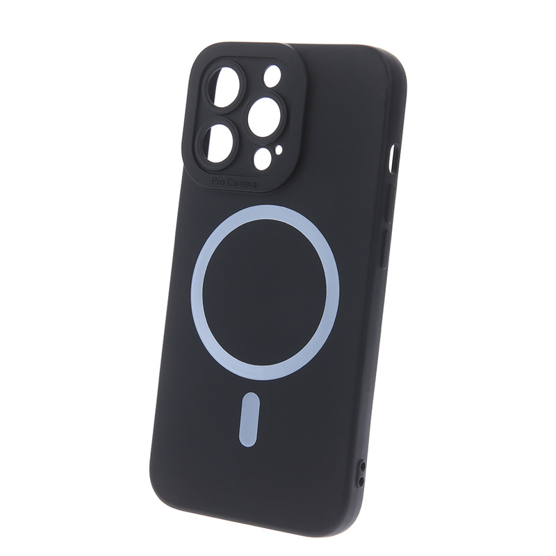 Nakładka Silicon Mag do iPhone 16 Pro Max 6,9" czarna