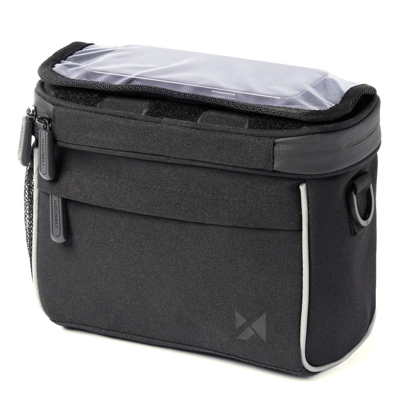 Wozinsky bicycle handlebar bag bike shoulder bag black (WBHBB-01)