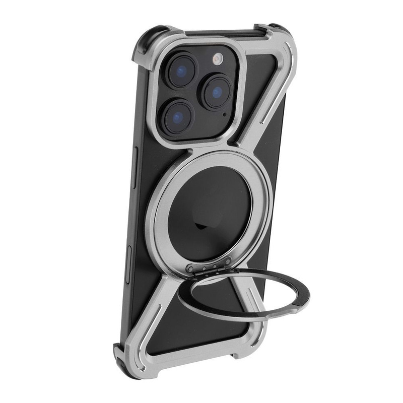 Futerał TITANIUM Escort do IPHONE 15 PRO MAX srebrny