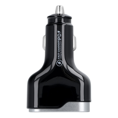 Ładowarka samochodowa USB QC 3.0 18W + 2x Typ C PD 100W+30W CC53-2C1A (Total 138W)