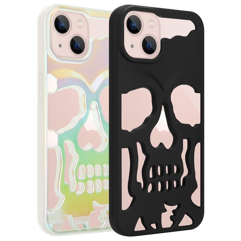 ETUI SKULL IPHONE 13 PRO MAX, MATT BLACK / CZARNY