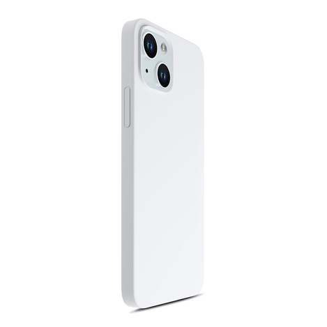 Apple iPhone 15 Plus - 3mk Hardy Silikon MagCase Silber-Weiß