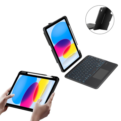 Etui Tech-Protect SC Mag Pen + Keyboard na iPad 10.9" 10 gen. (2022) - czarne