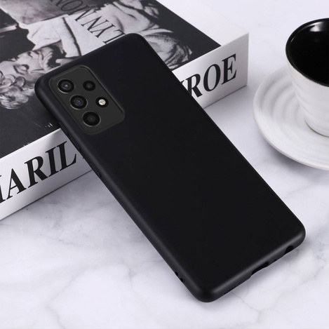 Etui SAMSUNG GALAXY A52 4G / 5G Silicone case elastyczne silikonowe czarne