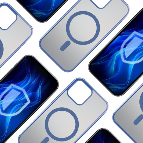 3MK Frosty MagCase iPhone 15 niebieski/blue