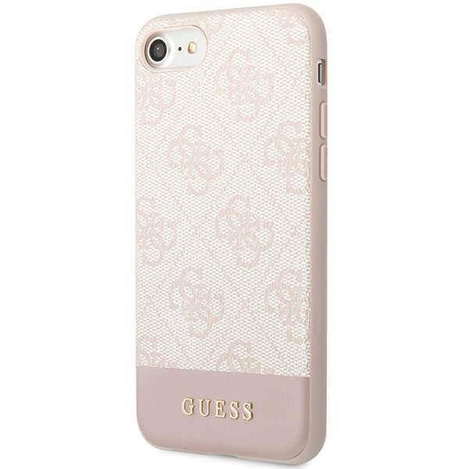 Guess GUHCI8G4GLPI iPhone 7/8/SE 2020/ 2022 rosa/rosa Hartschale 4G Stripe Collection