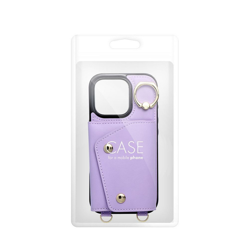 Futerał portfel WONDER dla IPHONE 13 liliowy