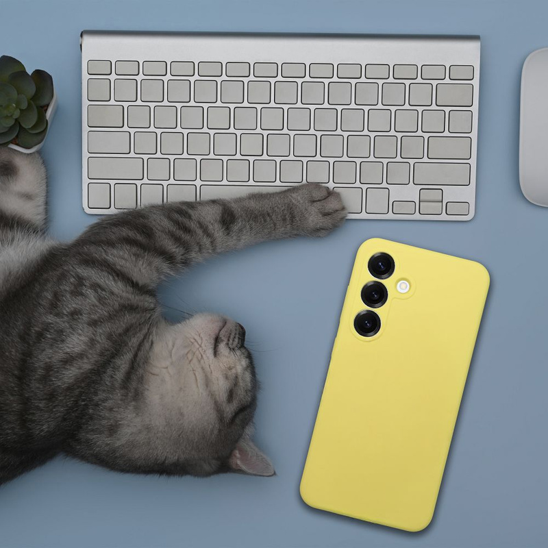 Futerał SILICONE 2mm do HONOR 400 5G żółty