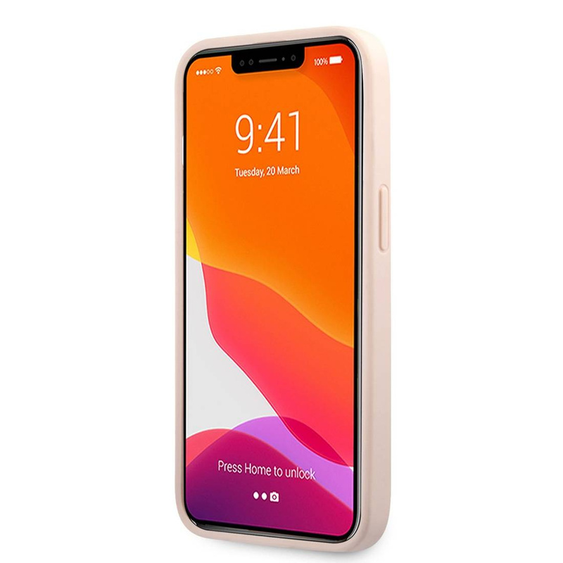 Guess nakładka do iPhone 13 Pro / 13 6,1&quot; GUHCP13L4GMGPI różowy hard case 4G Big Metal Logo
