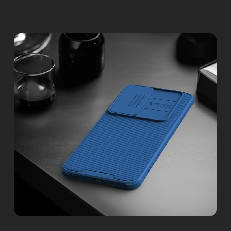 Nillkin CamShield Pro Panzerhülle mit Kameraabdeckung für Samsung Galaxy S24 – Schwarz