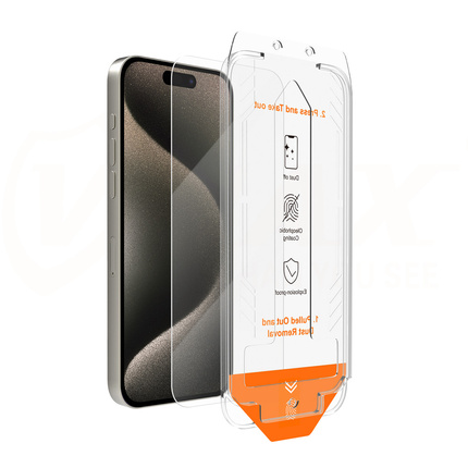 Vmax szkło hartowane easy install  2,5D Normal Glass do iPhone 15 6,1&quot;