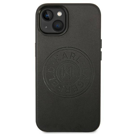 Karl Lagerfeld Leather Perforated Logo Case - Etui iPhone 14 Plus (czarny)