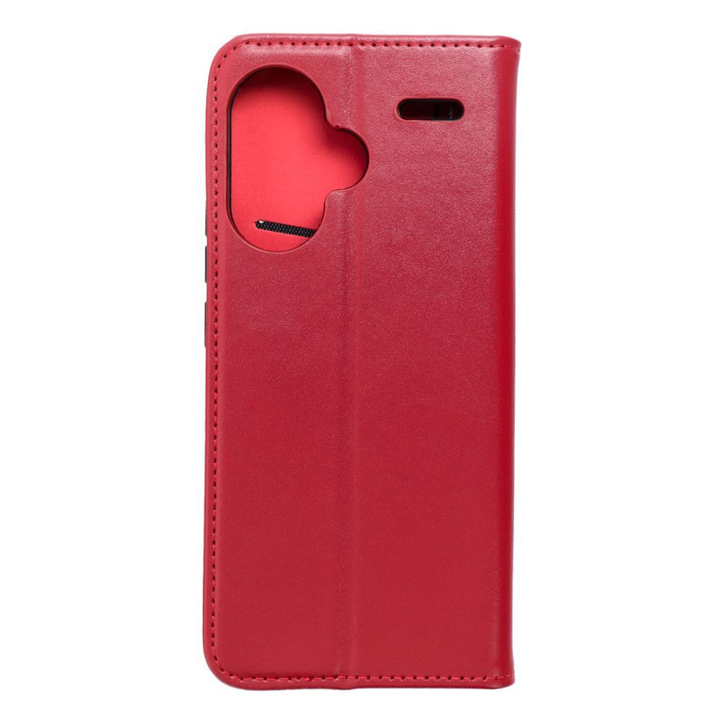 Kabura skórzana SMART PRO do XIAOMI Redmi NOTE 13 PRO Plus 5G bordowy