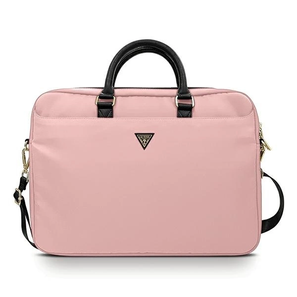 Guess Nylon Computer Bag - Torba na notebooka 15" / 16" (różowy)