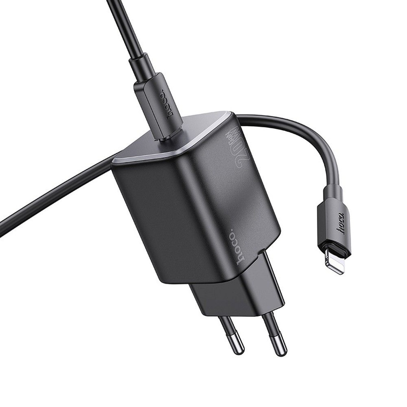 HOCO ładowarka sieciowa Typ C + kabel Typ C do Lightning QC PD 20W N40 czarna