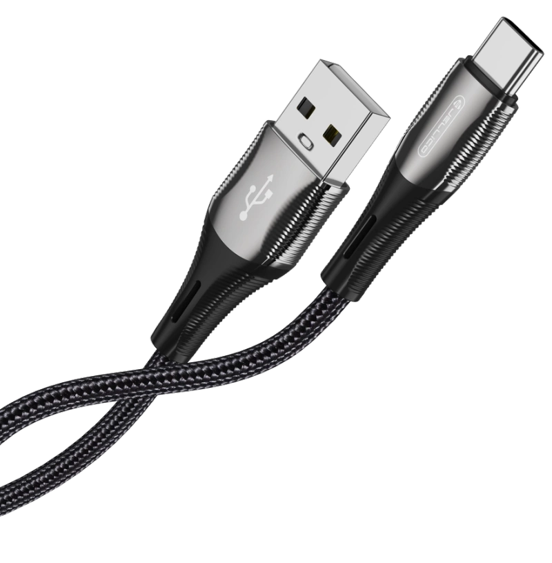 JELLICO kabel B18 USB-C 3.1A 1M Czarny