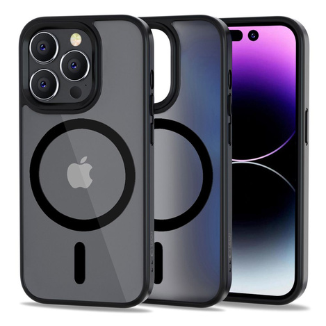 Schutzhülle IPHONE 14 PRO Tech-Protect Magmat MagSafe Matte schwarz