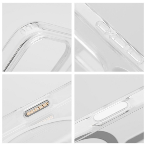 Futerał nieżółknący Clear Elite Mag Cover kompatybilny z MagSafe i Camera Control button pasuje do IPHONE 16 transparent