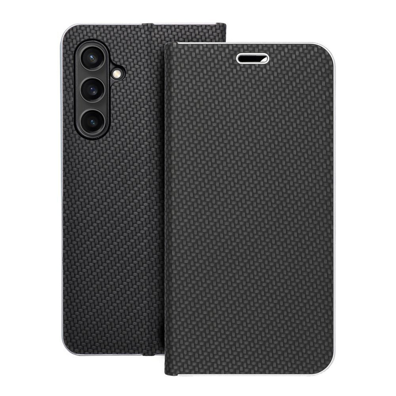 Kabura LUNA Book Carbon do SAMSUNG S23 FE czarny