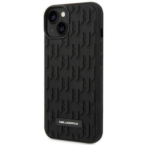 Karl Lagerfeld Monogram 3D Pattern - Etui iPhone 14 Plus (czarny)
