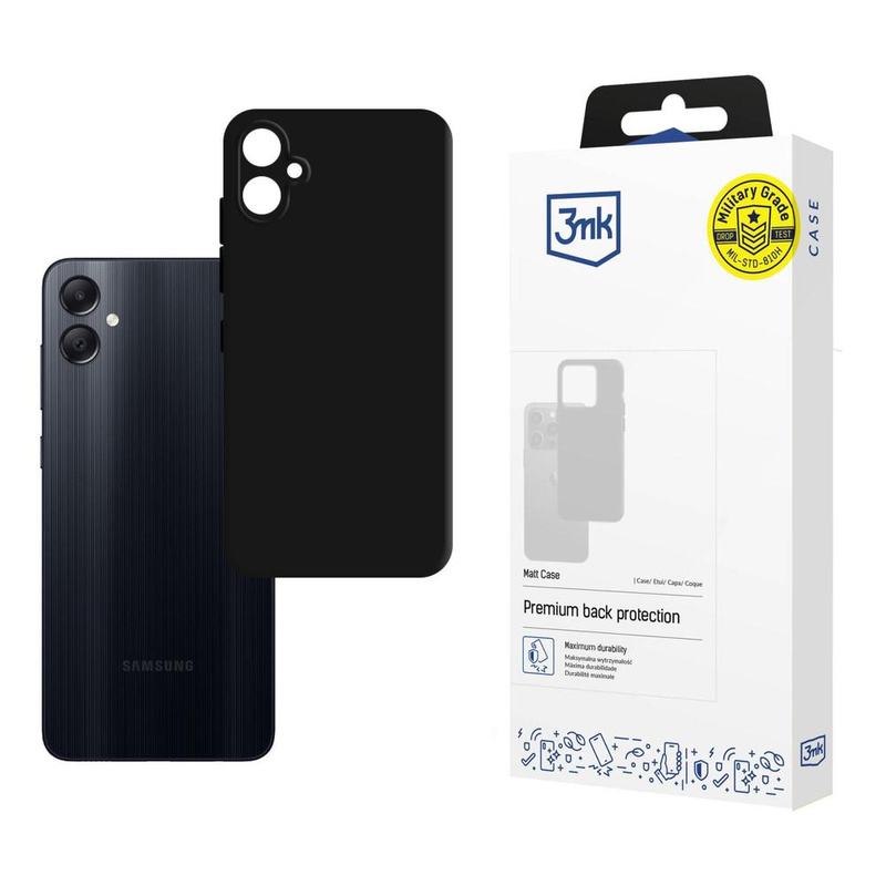 3MK Matt Case Sam A05 czarny/black