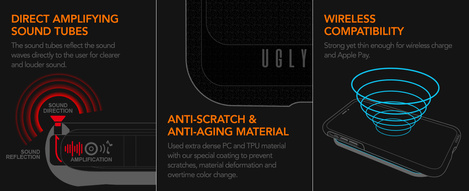 Ugly Rubber nakładka UMODEL do iPhone 14 Pro 6,1&quot; clear