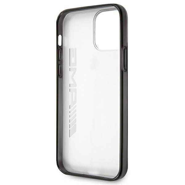 Etui IPHONE 12 PRO MAX Mercedes AMG Hardcase Metallic Painted (AMHCP12LAESLBK) transparentne