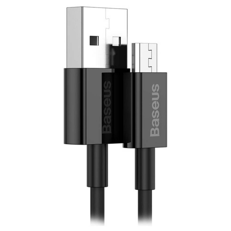 Baseus Superior kabel przewód USB - micro USB do szybkiego ładowania 2A 1m czarny (CAMYS-01)