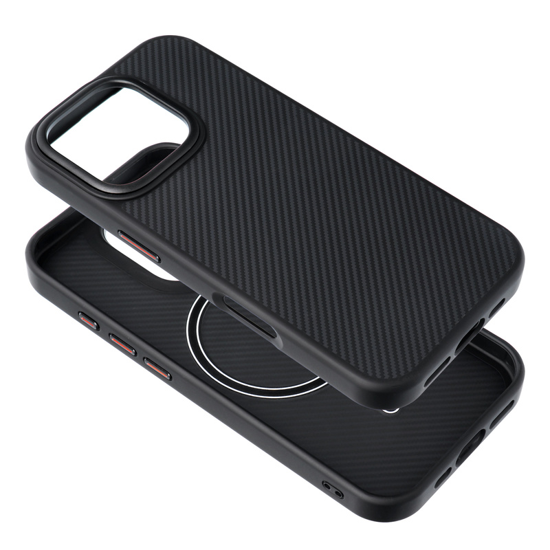 Carbon Elite Mag Cover kompatybilny z MagSafe pasuje do IPHONE 16 PLUS czarny