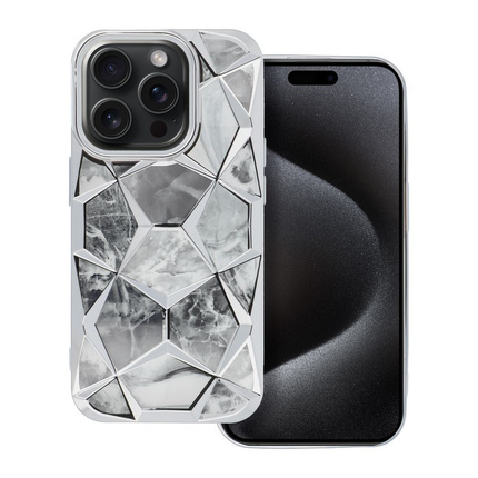 Futerał TWINKI do IPHONE 15 PRO srebrny