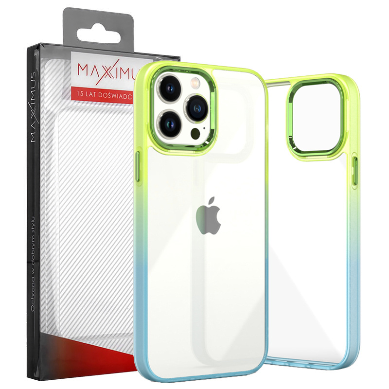 Case IPHONE 11 PRO MX Rainbow green-blue