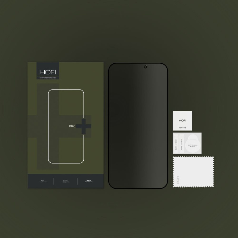 Gehärtetes Glas APPLE IPHONE 15 PRO Hofi Anti Spy Glass Pro+ Privacy